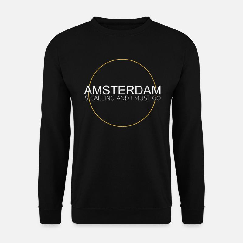 Amsterdam - Sweat-shirt Unisexe - noir