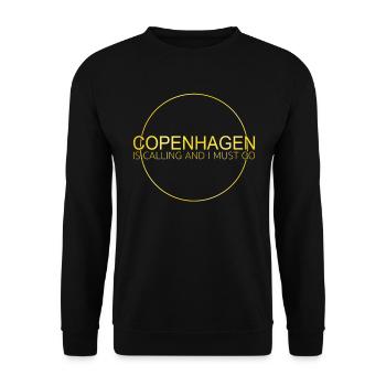 Copenhagen Saying - Unisex Sweatshirt - black - Front - Alina (178cm) & Michal (187cm)