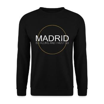 Citation de Madrid - Sweat-shirt Unisexe - noir - Devant - Alina (178cm) & Michal (187cm)