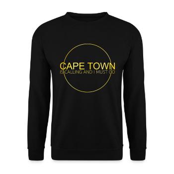 Cape Town Quote - Unisex Sweatshirt - black - Front - Alina (178cm) & Michal (187cm)