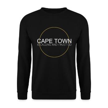 Cape Town Quote - Unisex Sweatshirt - black - Front - Alina (178cm) & Michal (187cm)