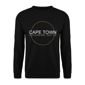Cape Town Quote - Unisex Sweatshirt - black - Front - Alina (178cm) & Michal (187cm)