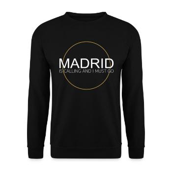 Citation de Madrid - Sweat-shirt Unisexe - noir - Devant - Alina (178cm) & Michal (187cm)