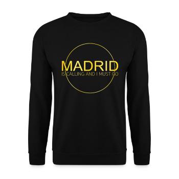 Citation de Madrid - Sweat-shirt Unisexe - noir - Devant - Alina (178cm) & Michal (187cm)