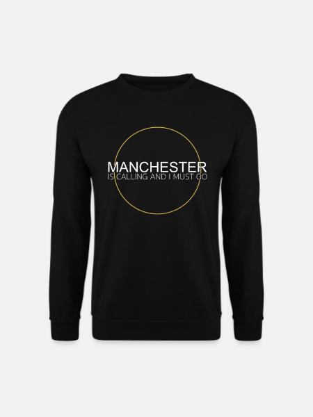 Manchester Quote - Unisex Sweatshirt - black