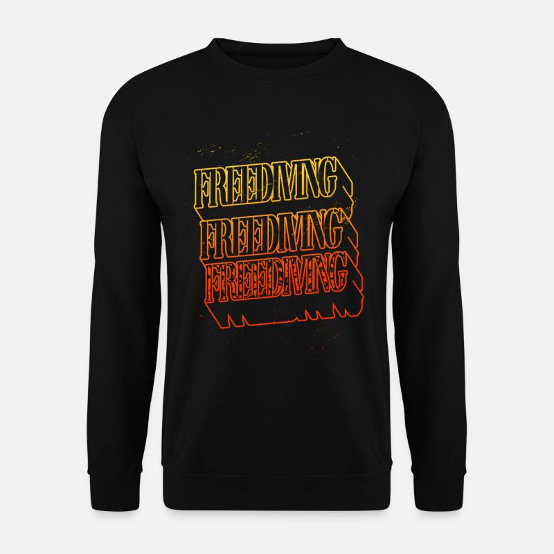 Freediving Apnoetauchen Freitauchen Tauchen - Unisex Pullover - Schwarz