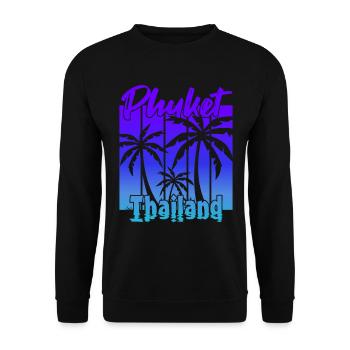 Phuket Thailand Sunset - Unisex Sweatshirt - black - Front - Alina (178cm) & Michal (187cm)