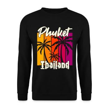 Phuket Thailand Sunset - Unisex Sweatshirt - black - Front - Alina (178cm) & Michal (187cm)