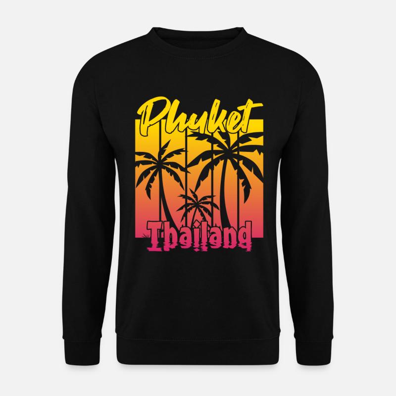 Phuket Thaïlande Coucher de soleil - Sweat-shirt Unisexe - noir