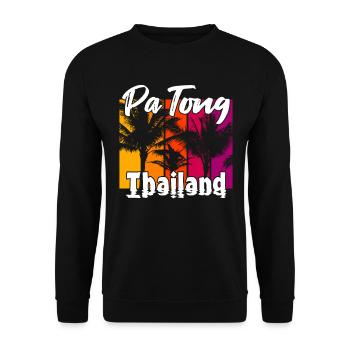 Patong Thailand - Unisex Pullover - Schwarz - Vorne - Alina (178cm) & Michal (187cm)