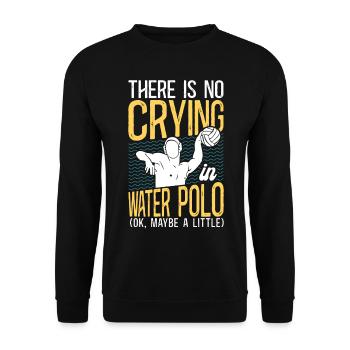 Water-polo Il n’y a pas de pleurs - Sweat-shirt Unisexe - noir - Devant - Alina (178cm) & Michal (187cm)