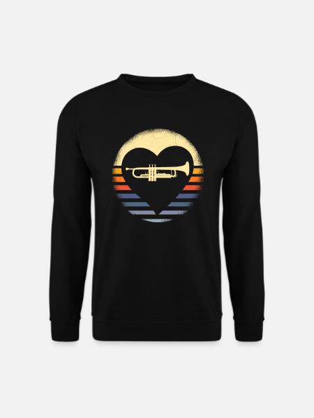 Trompete Musiker Blasmusik - Unisex Pullover - Schwarz