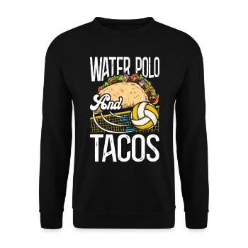 Water Polo Taco Vintage Water Polo - Unisex Pullover - Schwarz - Vorne - Alina (178cm) & Michal (187cm)