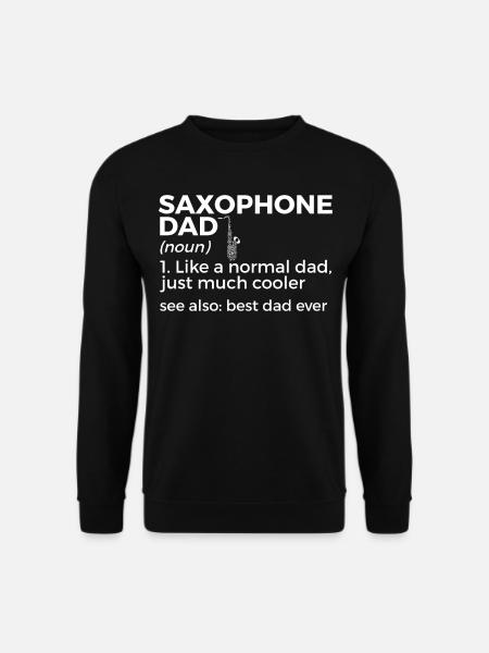 Saxophone Musiker Blasmusik - Unisex Pullover - Schwarz