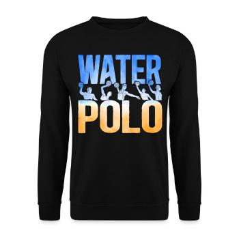 Water Polo Watercolor Water Polo - Unisex Sweatshirt - black - Front - Alina (178cm) & Michal (187cm)