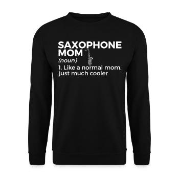 Musiciens de saxophone Musique de cuivres - Sweat-shirt Unisexe - noir - Devant - Alina (178cm) & Michal (187cm)