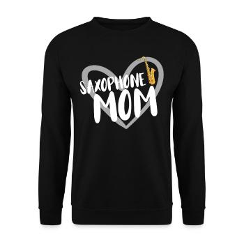 Musiciens de saxophone Musique de cuivres - Sweat-shirt Unisexe - noir - Devant - Alina (178cm) & Michal (187cm)