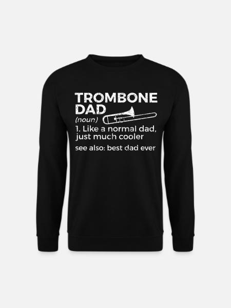 Posaune Musiker Blasmusik - Unisex Pullover - Schwarz