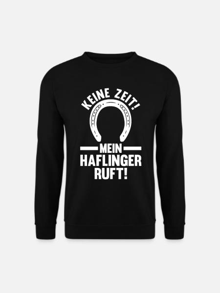 Pferd Reitsport Reiten Pferdesport Haflinger - Unisex Pullover - Schwarz