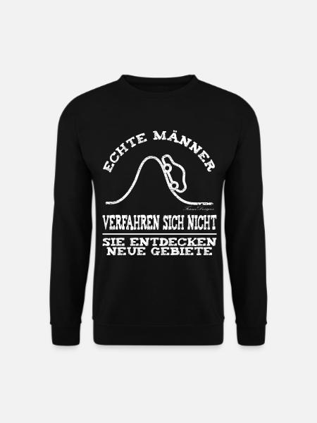 Echte Männer lustiges Auto Spruch - Unisex Pullover - Schwarz