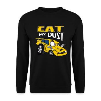 Starke Motoren Custom Stock Car Muscle Auto Drag - Unisex Pullover - Schwarz - Vorne - Alina (178cm) & Michal (187cm)