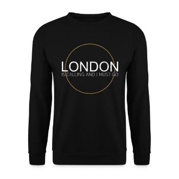 Citation de Londres - Sweat-shirt Unisexe - noir - Devant - Alina (178cm) & Michal (187cm)