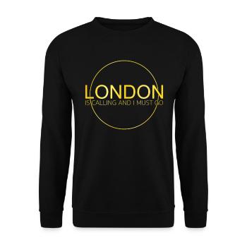 Citation de Londres - Sweat-shirt Unisexe - noir - Devant - Alina (178cm) & Michal (187cm)