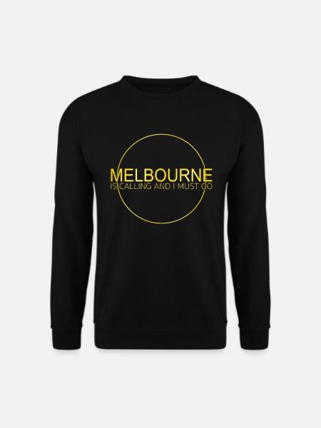 Melbourne Quote - Unisex Sweatshirt - black