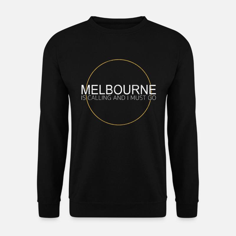 Citation de Melbourne - Sweat-shirt Unisexe - noir