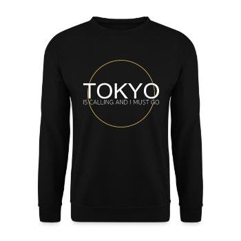Citation de Tokyo - Sweat-shirt Unisexe - noir - Devant - Alina (178cm) & Michal (187cm)