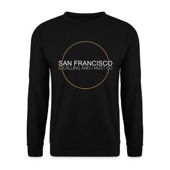 Citation de San Francisco - Sweat-shirt Unisexe - noir - Devant - Alina (178cm) & Michal (187cm)