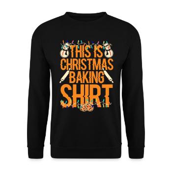 Christmas Costume - Unisex Sweatshirt - black - Front - Alina (178cm) & Michal (187cm)