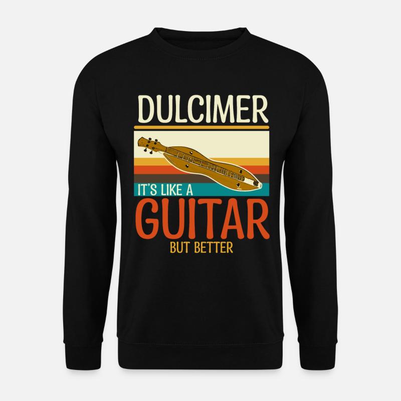 Dulcimer Instrument - Unisex Sweatshirt - black
