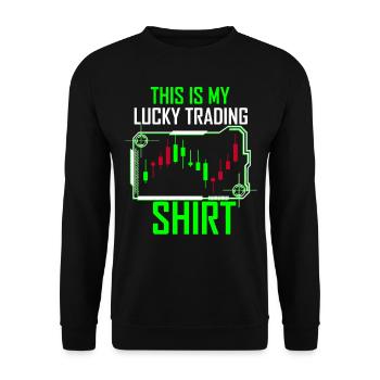 Trading Money - Unisex Sweatshirt - black - Front - Alina (178cm) & Michal (187cm)