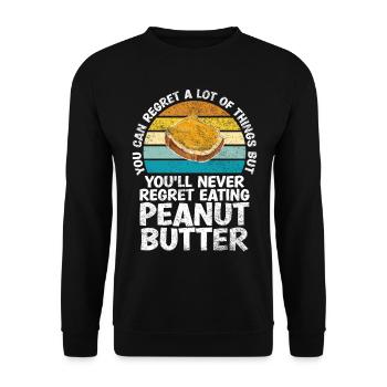 Sie Werden Es Nie Bereuen, Erdnussbutter Mit Jelly - Unisex Pullover - Schwarz - Vorne - Alina (178cm) & Michal (187cm)