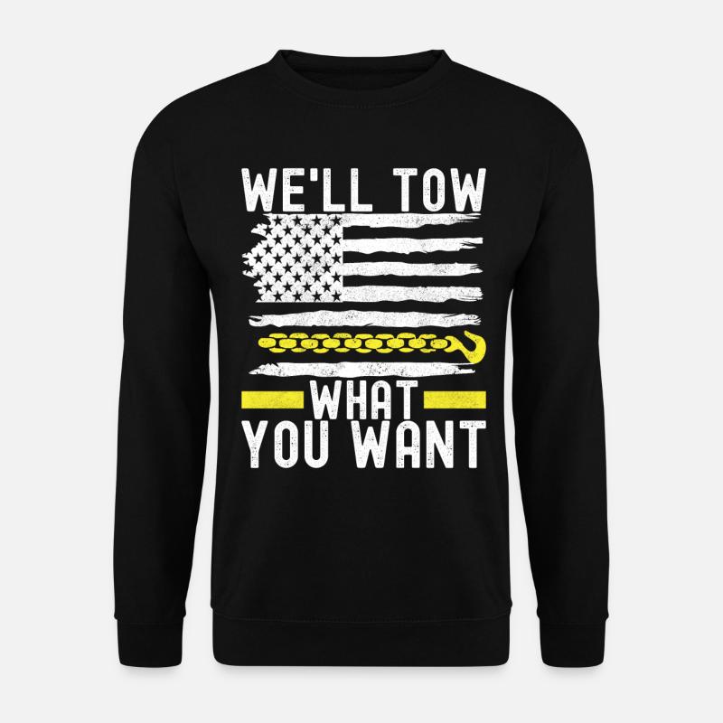 Abschleppwagen Abschleppdienst - Unisex Pullover - Schwarz