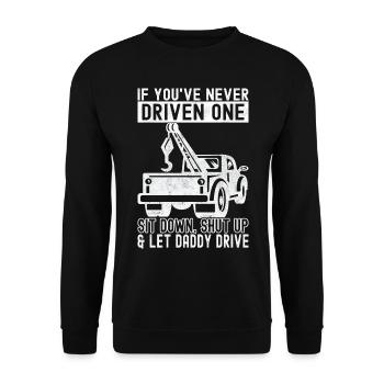 Service de remorquage de dépanneuse - Sweat-shirt Unisexe - noir - Devant - Alina (178cm) & Michal (187cm)