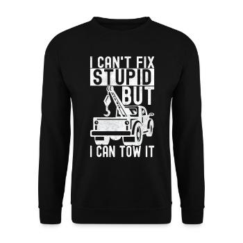 Tow truck towing service - Unisex Sweatshirt - black - Front - Alina (178cm) & Michal (187cm)