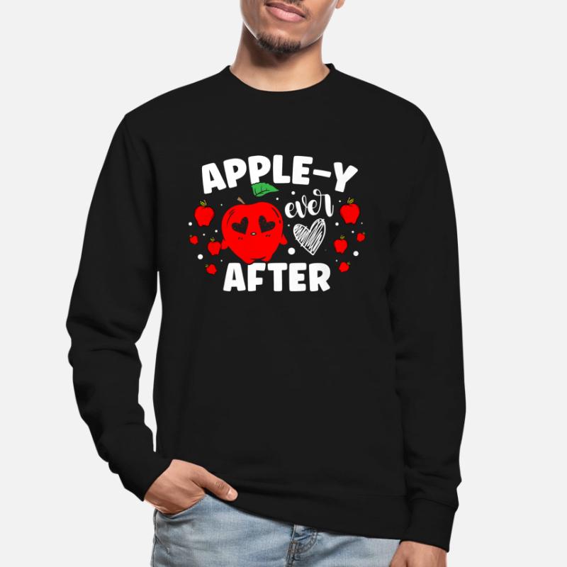 Apple-y Ever After Apple Squad Fruit Apple Eater Unisex Sweatshirt