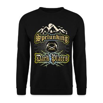 Dire pour les spéléologues, spéléologie, - Sweat-shirt Unisexe - noir - Devant - Alina (178cm) & Michal (187cm)