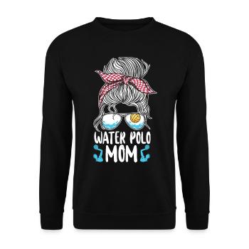 Water Polo Mom Sunglasses Water - Unisex Sweatshirt - black - Front - Alina (178cm) & Michal (187cm)
