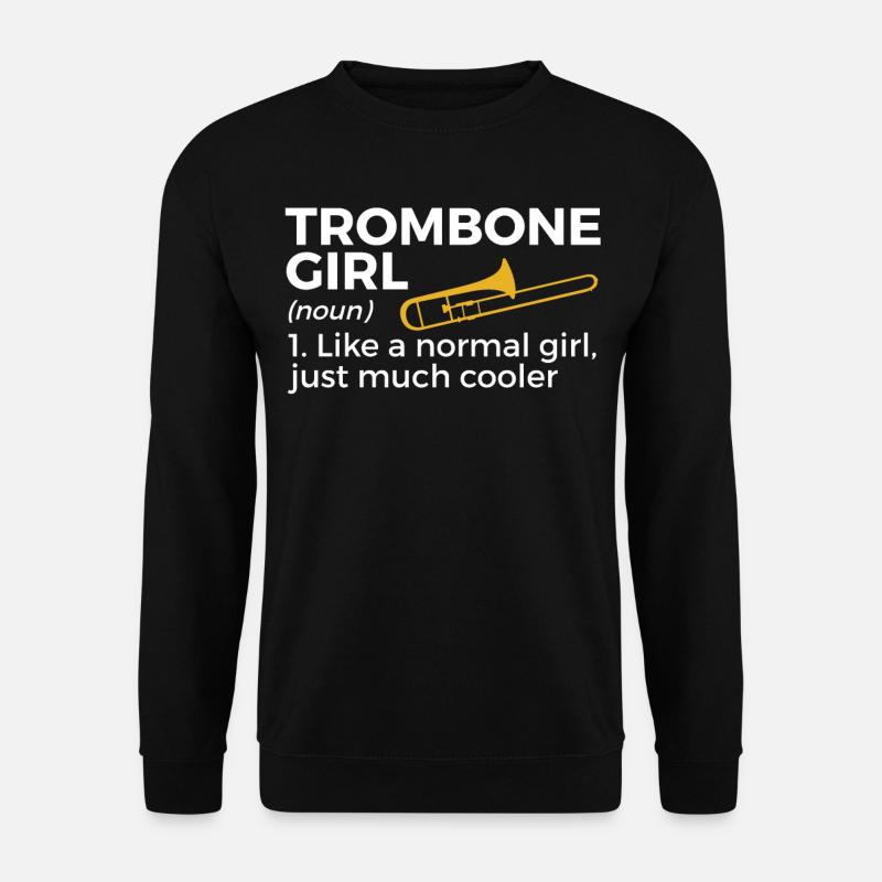 Trombone Musicien Brass Band - Sweat-shirt Unisexe - noir