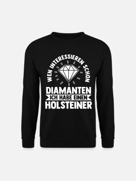 Pferd Reitsport Reiten Pferdesport Holsteiner - Unisex Pullover - Schwarz