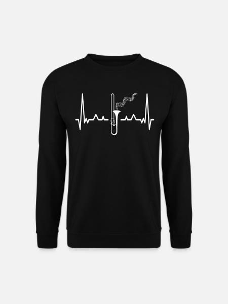 Posaune Musiker Blasmusik - Unisex Pullover - Schwarz