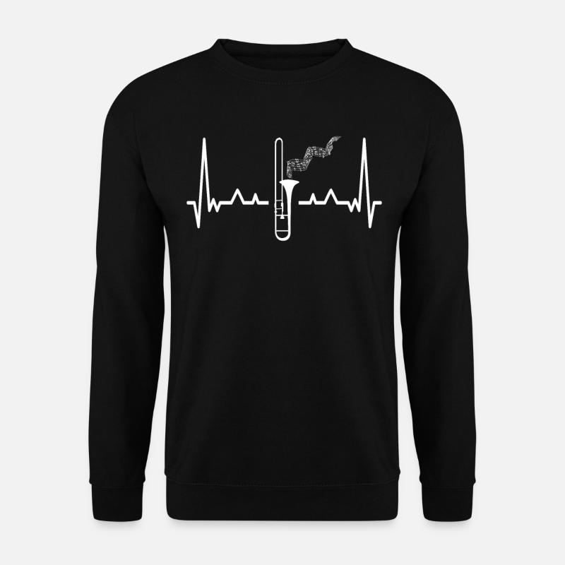 Posaune Musiker Blasmusik - Unisex Pullover - Schwarz