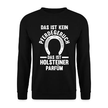 Pferd Reitsport Reiten Pferdesport Holsteiner - Unisex Pullover - Schwarz - Vorne - Alina (178cm) & Michal (187cm)