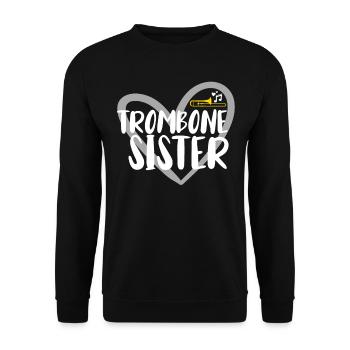 Trombone Musicien Brass Band - Sweat-shirt Unisexe - noir - Devant - Alina (178cm) & Michal (187cm)