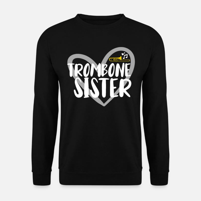Posaune Musiker Blasmusik - Unisex Pullover - Schwarz