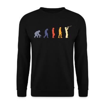 Trombone Musicien Brass Band - Sweat-shirt Unisexe - noir - Devant - Alina (178cm) & Michal (187cm)