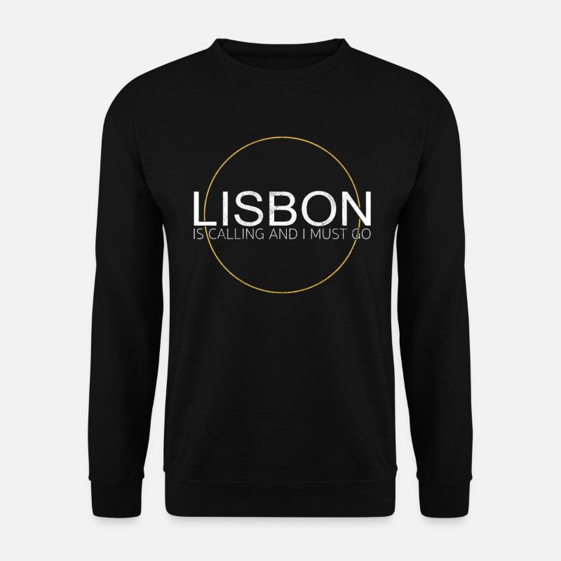 Lisbon Quote - Unisex Sweatshirt - black